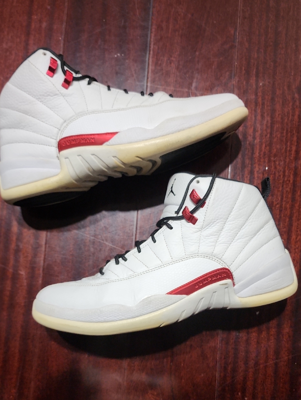 Nike Air Jordan Retro 12 Twist 2021 Size 10.5 Ct8013-106 White Black Red OG Worn